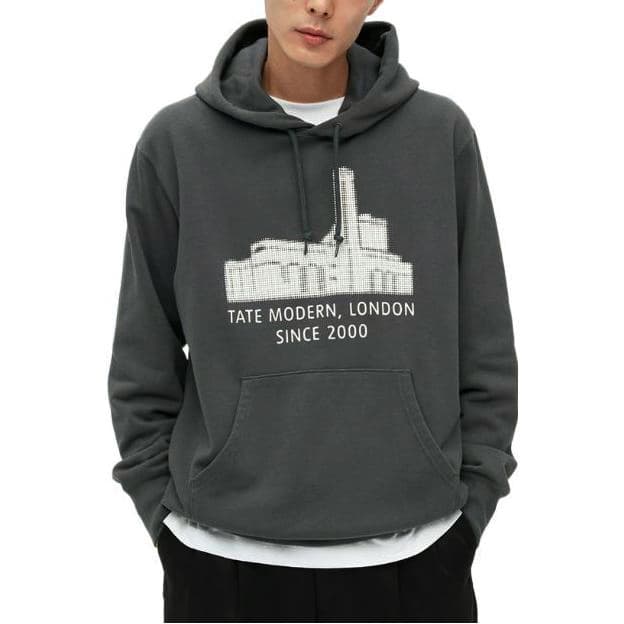 Толстовка мужская UNIQLO FW22 темно-серая