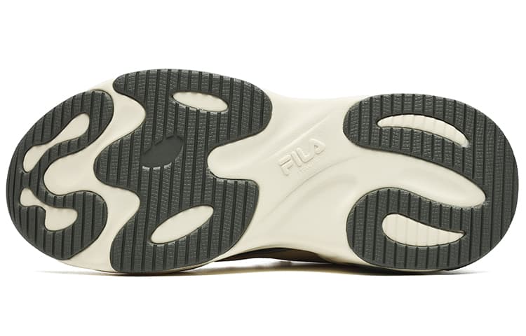 Кроссовки FILA FUSION Bubble, кремово-белые, зеленые, женские