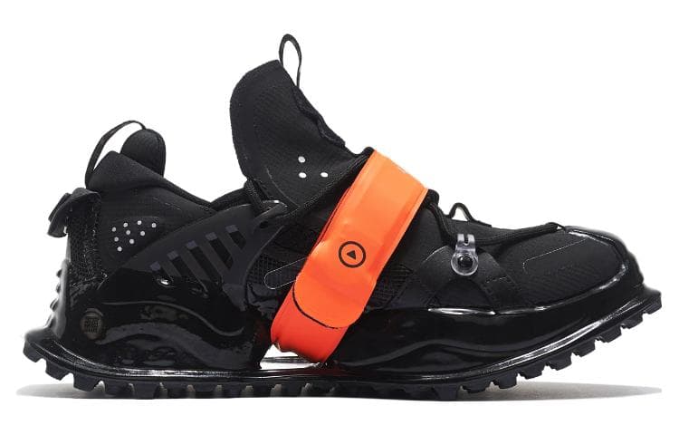 Подкладка Pan Gu Halo, амортизирующая, противоскользящая и износостойкая спортивная повседневная обувь с низким берцем, мужская, черный, оранжевый