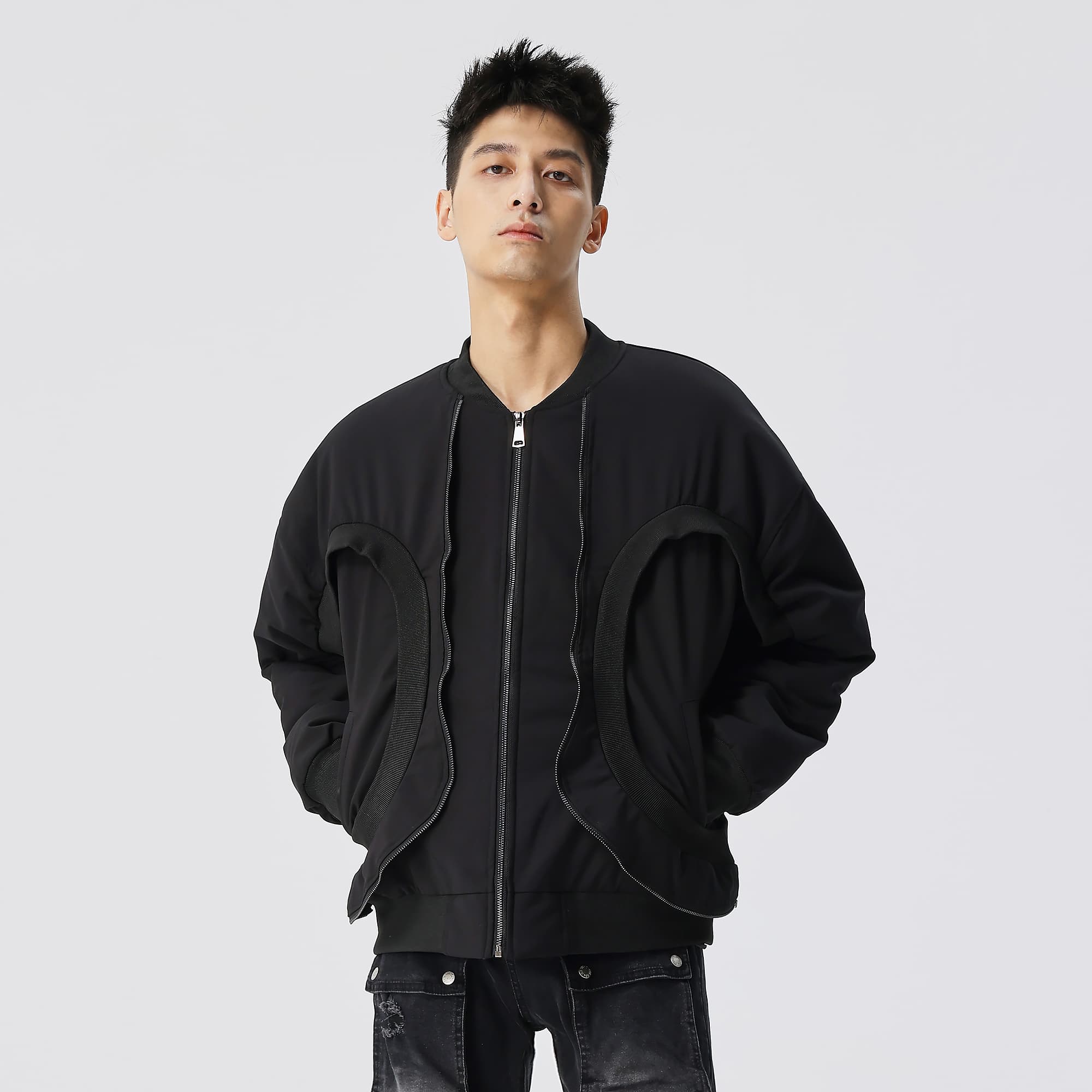 XINYINSU Куртки Пальто Зимние унисекс черные