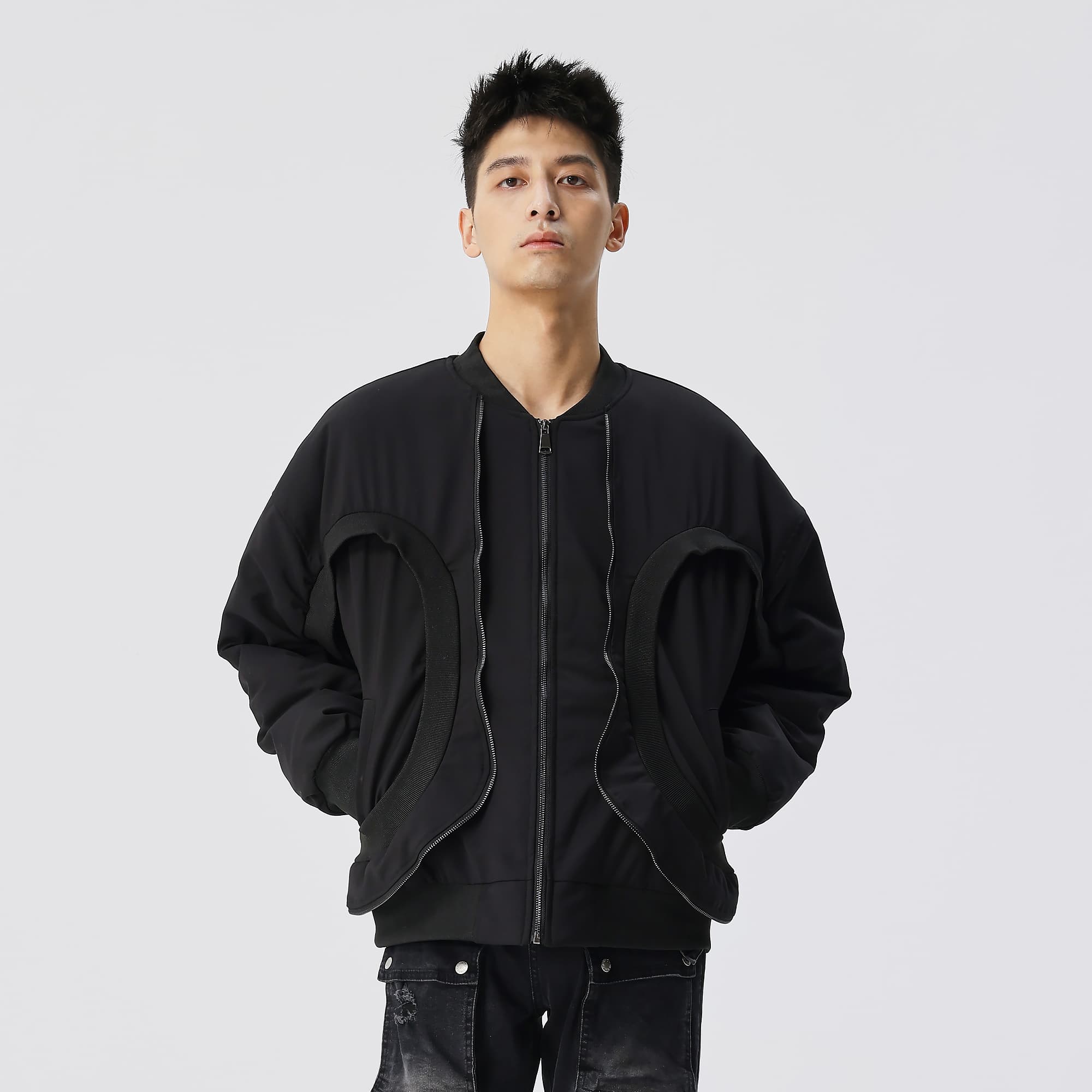 XINYINSU Куртки Пальто Зимние унисекс черные