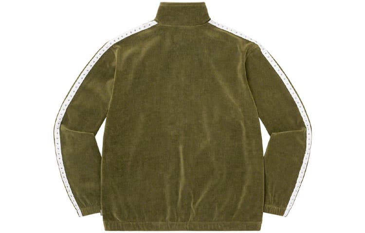 Велюровая спортивная куртка Supreme с заклепками