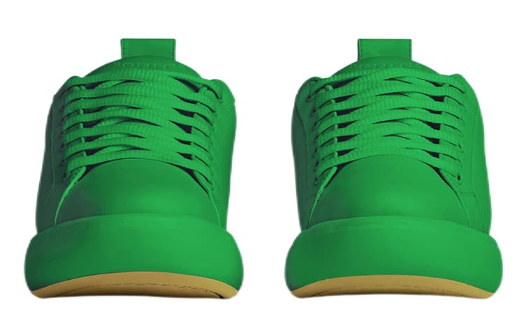 Мужские кроссовки для скейтборда Bottega Veneta Puddle Low, зеленые