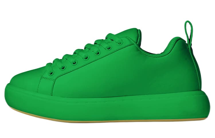 Bottega Veneta Puddle Low top Skateboard Shoes Men's Green