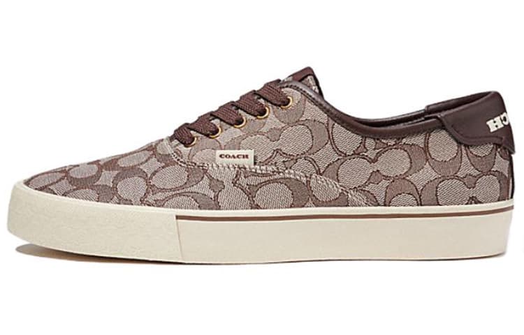 COACH Low top Stylish Skateboarding Shoes Men's Brown