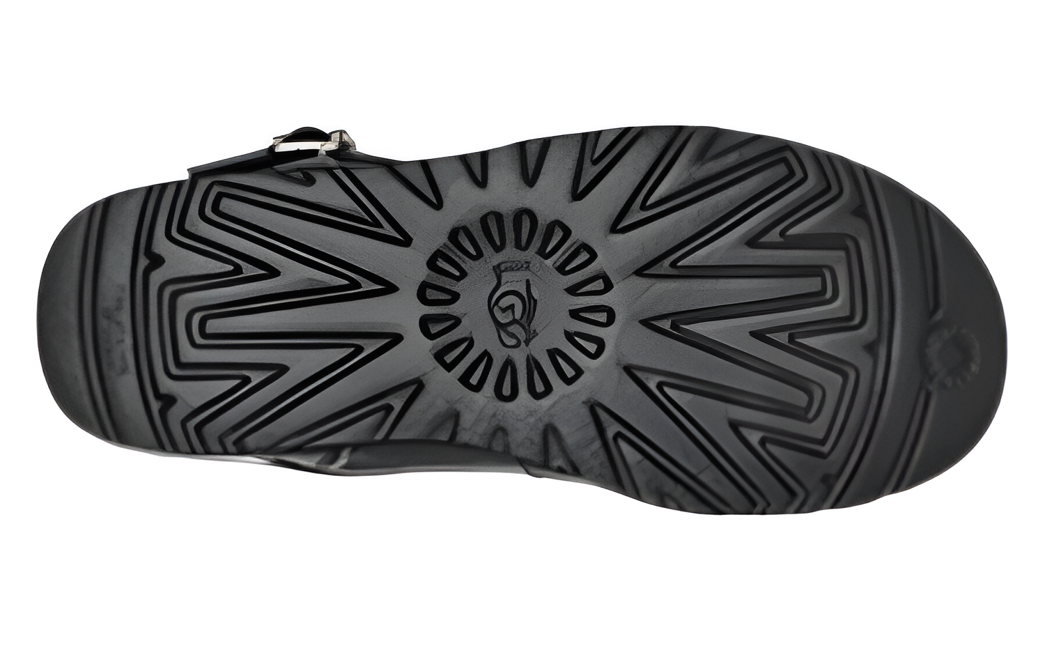 Короткие ботинки UGG Mini с пряжкой, черные, женские