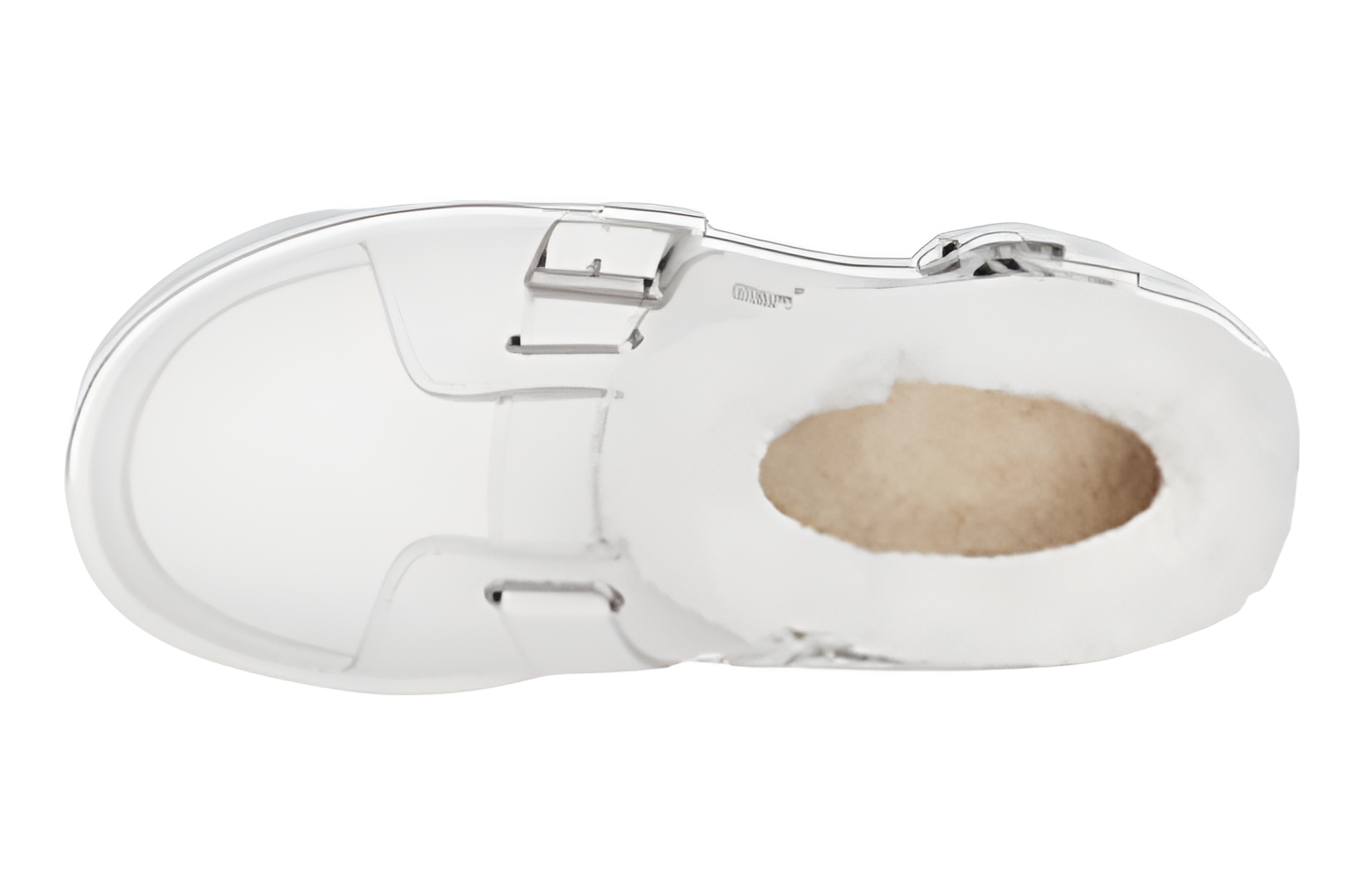 Короткие сапоги UGG Mini с пряжкой, белые, женские