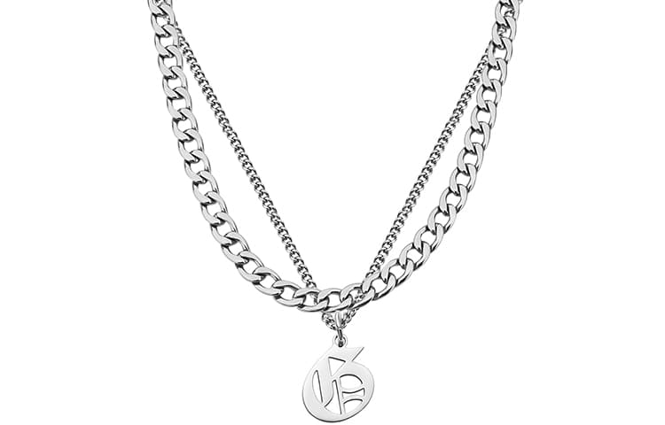 MAGICPOLE ожерелья из титановой стали унисекс, серебро