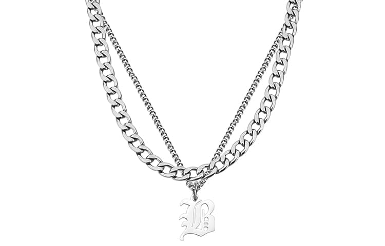 MAGICPOLE ожерелья из титановой стали унисекс, серебро