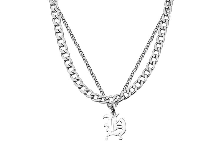 MAGICPOLE ожерелья из титановой стали унисекс, серебро