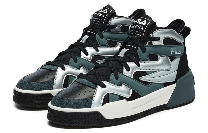 Мужские износостойкие низкие кроссовки для скейтборда FILA Salto, черные