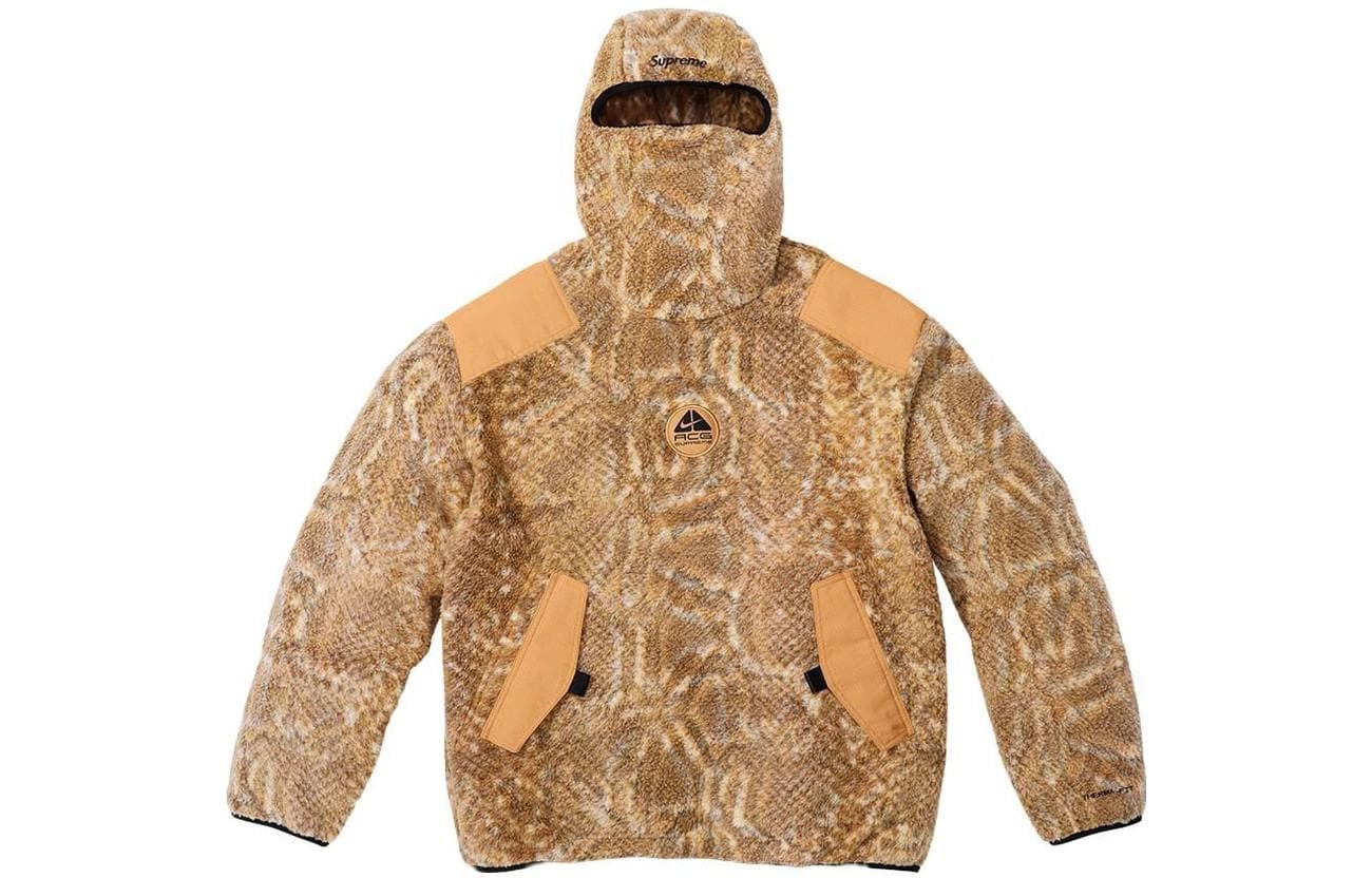 Флисовый пуловер Supreme Nike Acg