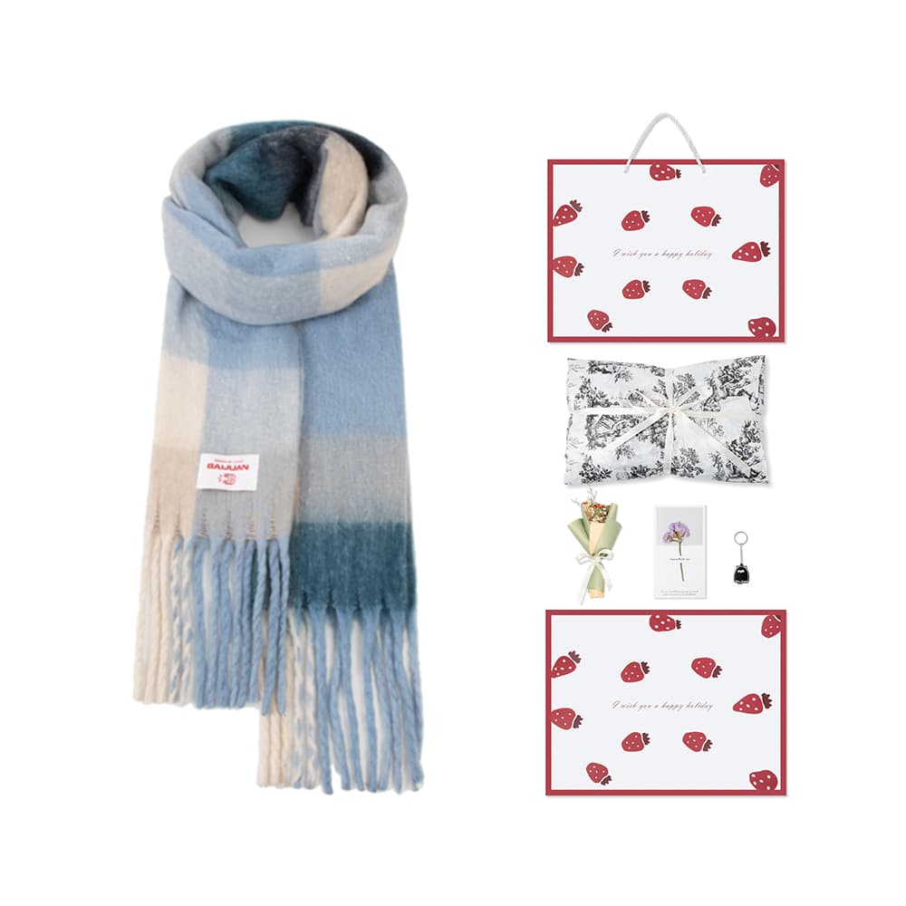 BAIJUAN акриловые вязаные шарфы унисекс