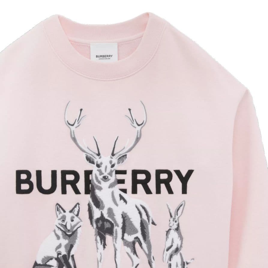 Толстовка Burberry FW22 Розовый Детский