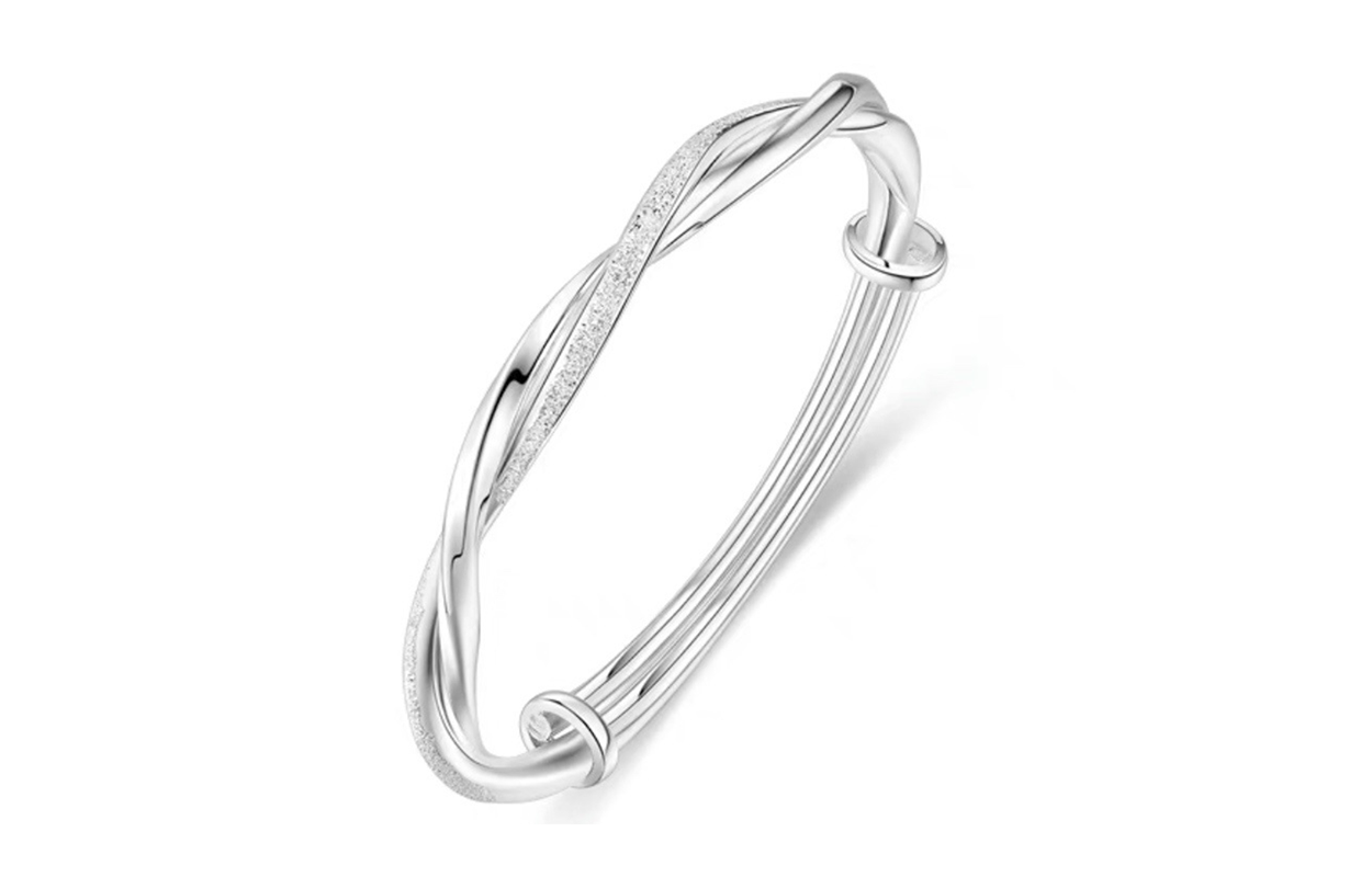 WEST ISLAND Медные браслеты женские серебристо-белые