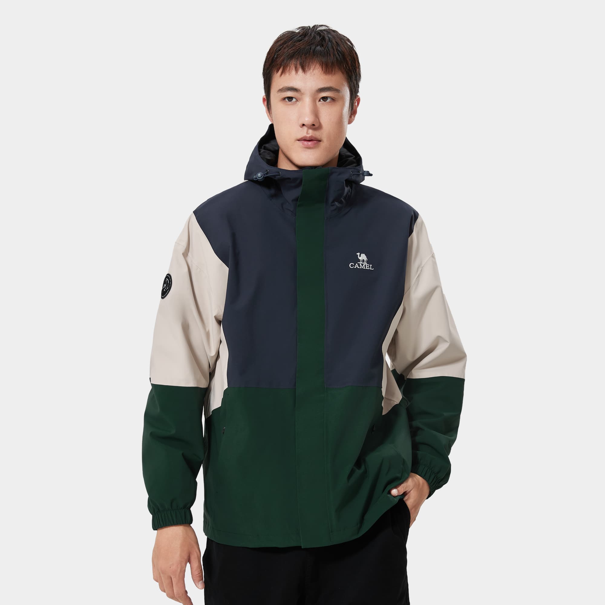 Однослойная мужская ветровка из коллекции Panda x CAMEL Panda Collection