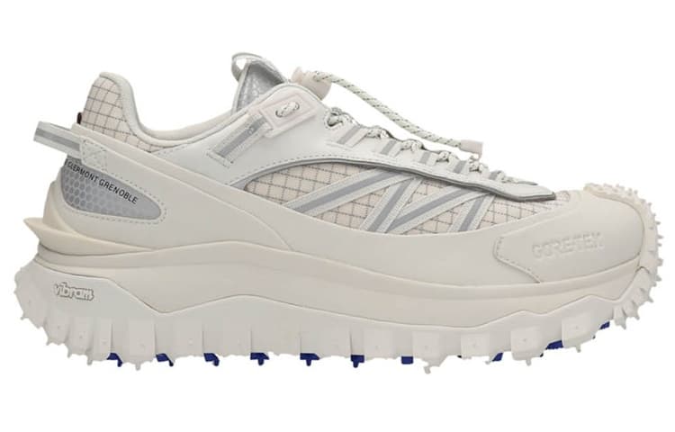 Кроссовки Moncler на шнуровке с логотипом