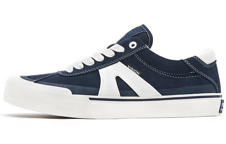 Vision Street Wear Push Pro Low-Top Skateboard Shoes Unisex Navy Blue