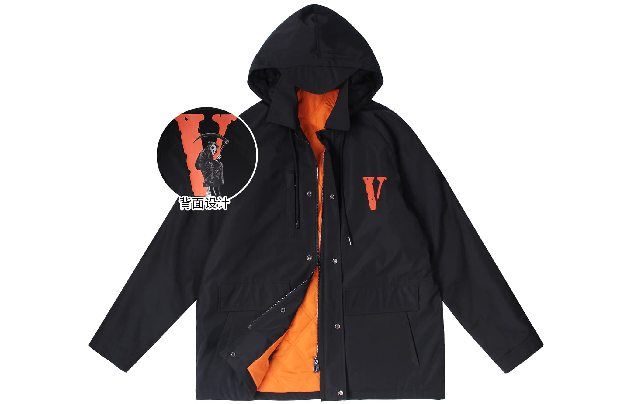 VLONE Puffer Jacket Unisex Black