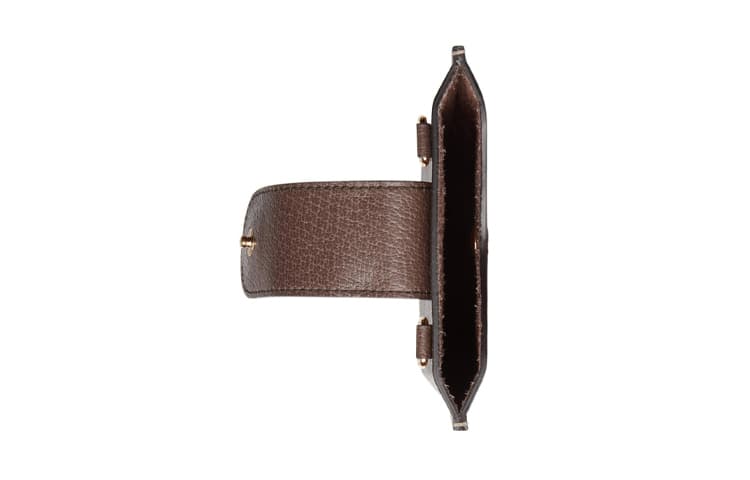 Мужская сумка через плечо GUCCI Canvas с кожаной сумкой через плечо, чехол для мобильного телефона черного цвета