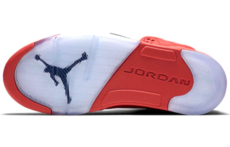Jordan 5 Retro Красные замшевые кроссовки