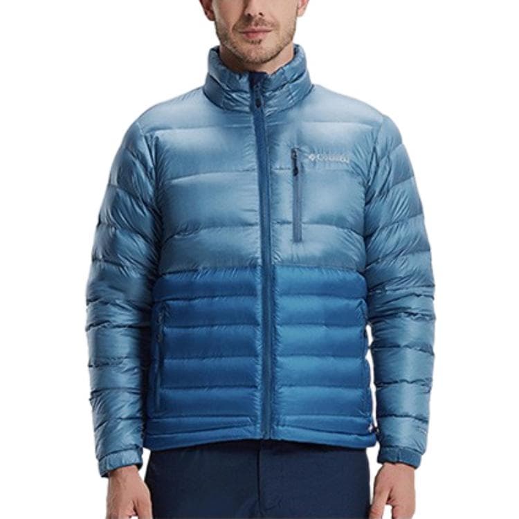 Пуховики Columbia мужские синие