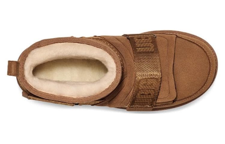 Гибридные ботинки UGG Classic Ultra Mini, женские каштановые