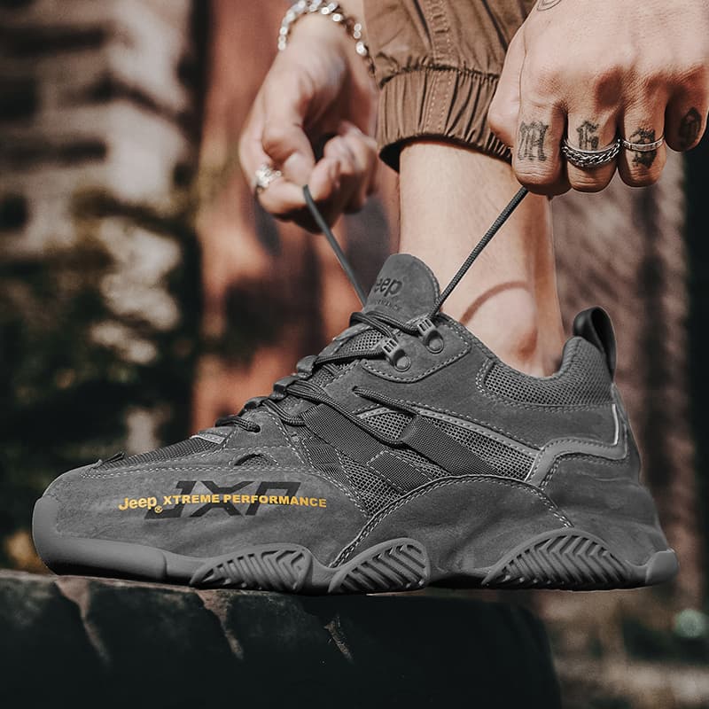 Легкая мужская повседневная обувь с низким берцем, устойчивая к истиранию, с амортизацией Jeep