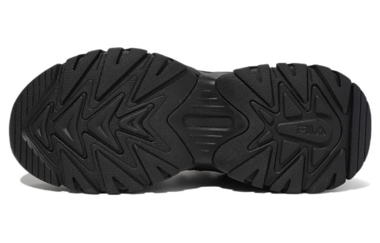 FILA Прочные дышащие низкие повседневные туфли унисекс черного цвета в корейском стиле
