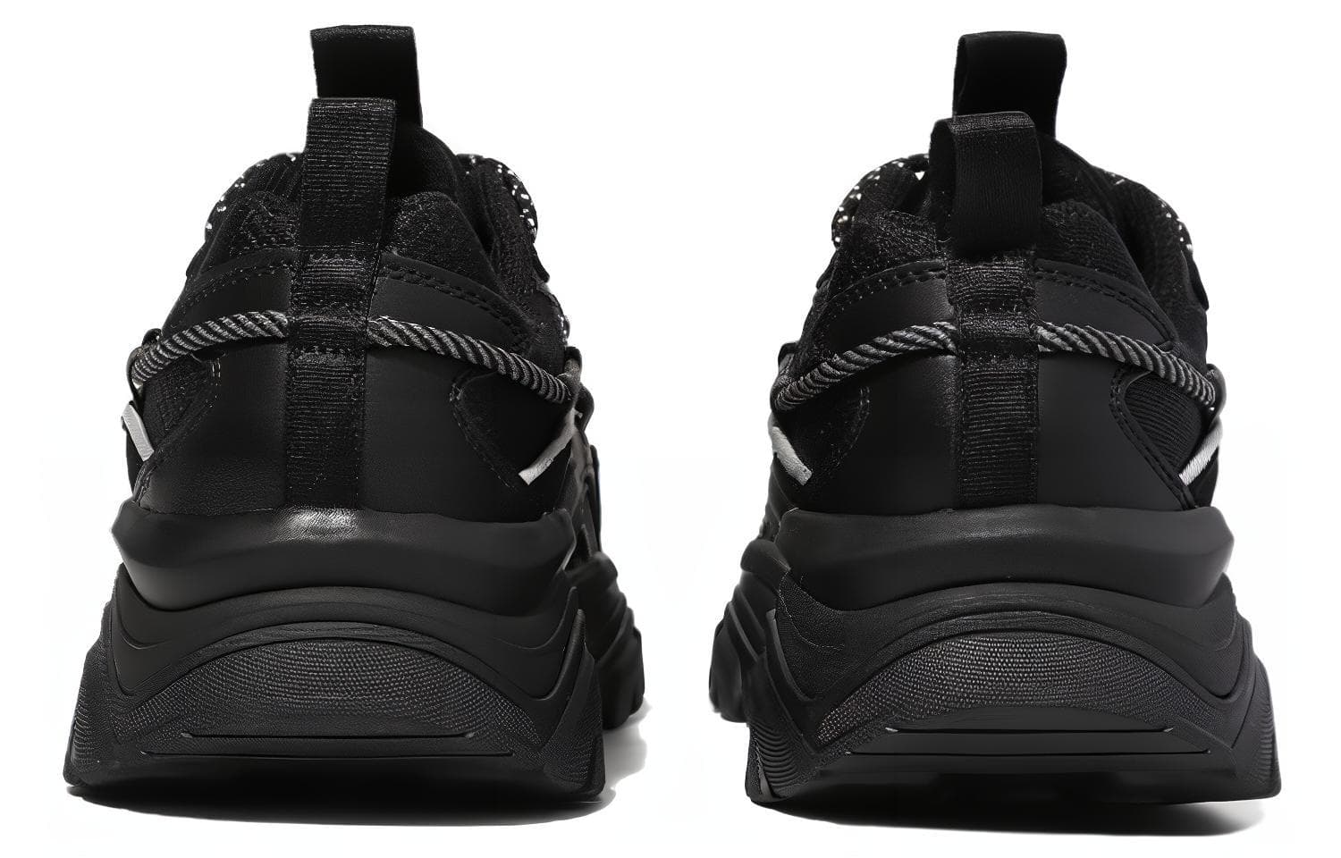 FILA Прочные дышащие низкие повседневные туфли унисекс черного цвета в корейском стиле