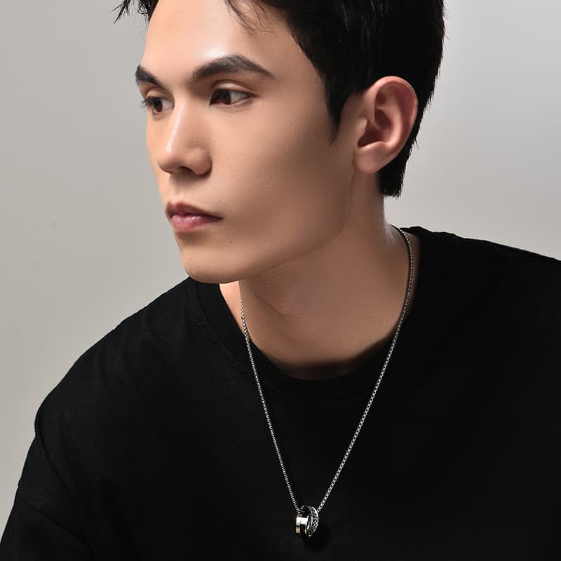 MYSH Мужские ожерелья из титановой стали