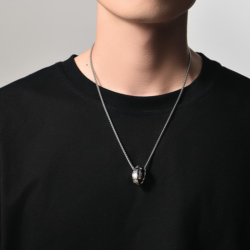 MYSH Мужские ожерелья из титановой стали