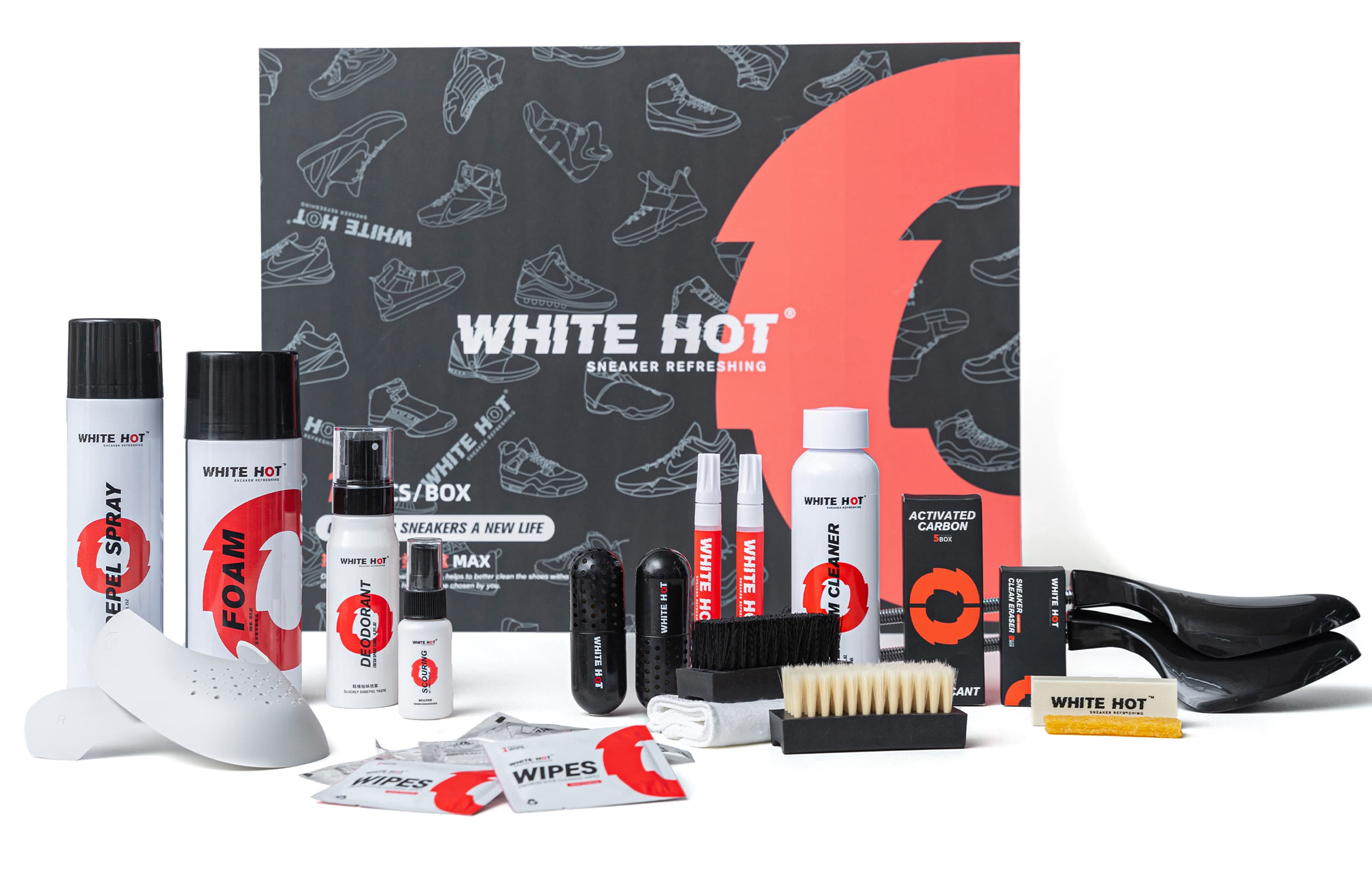 WHITE HOT Чистящие средства и салфетки для обуви