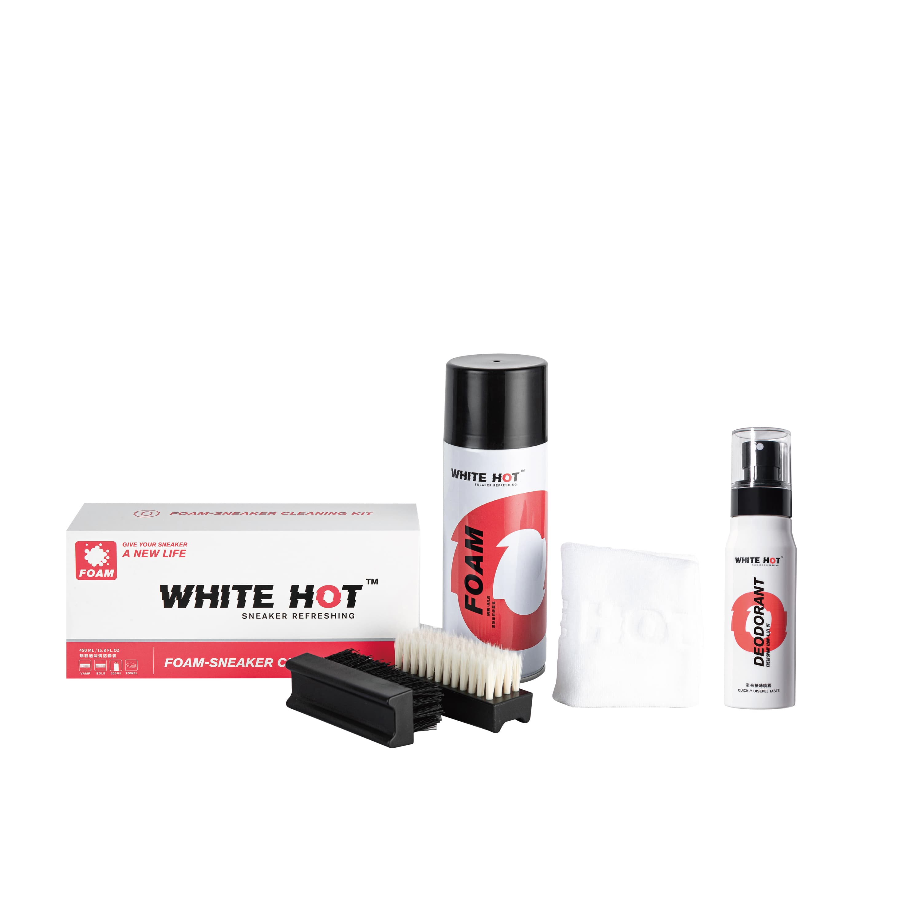 WHITE HOT Чистящие средства и салфетки для обуви