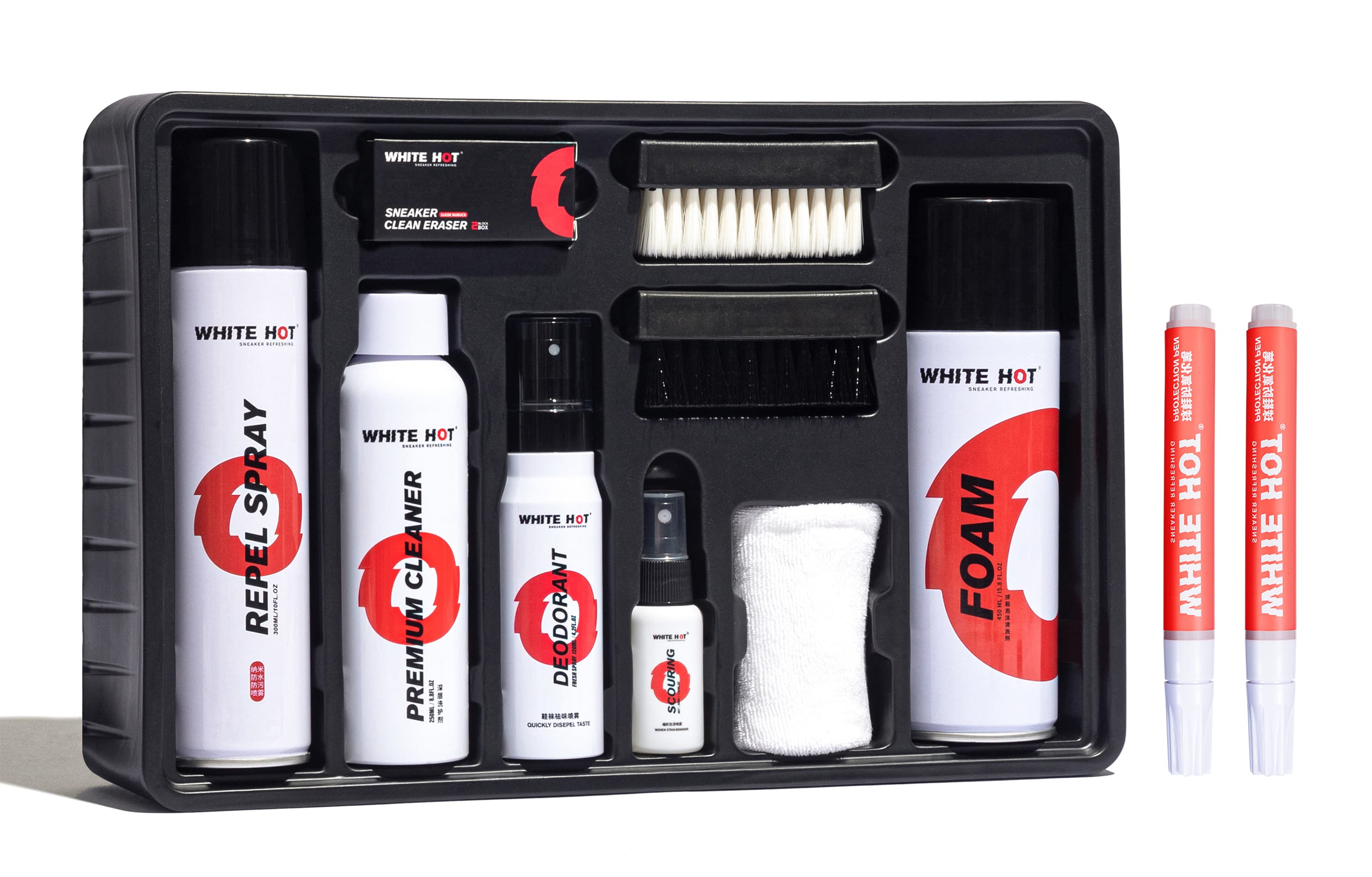WHITE HOT Чистящие средства и салфетки для обуви