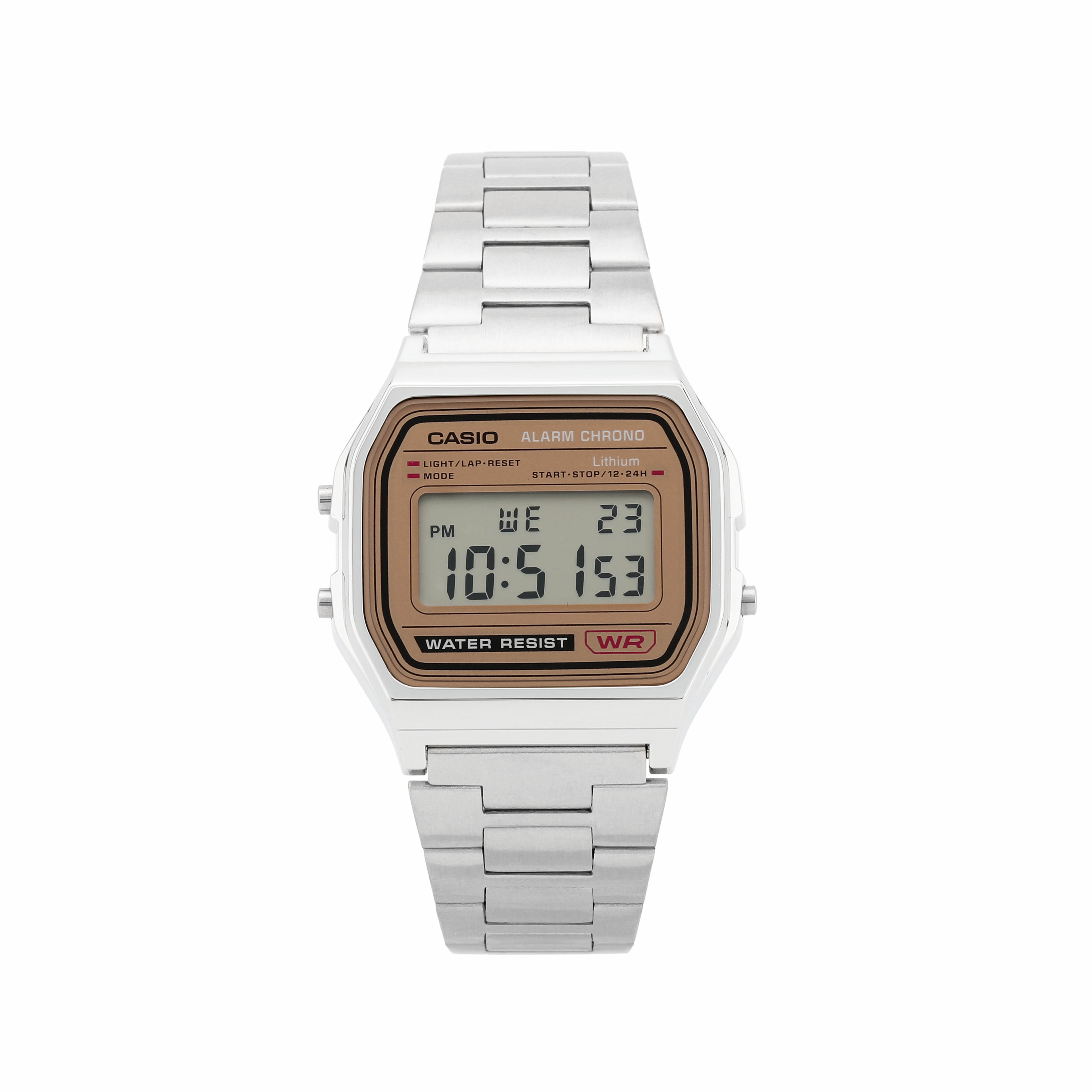 CASIO VINTAGE Series Quartz Movement Stainless Steel Strap Watch Unisex Gold Dial