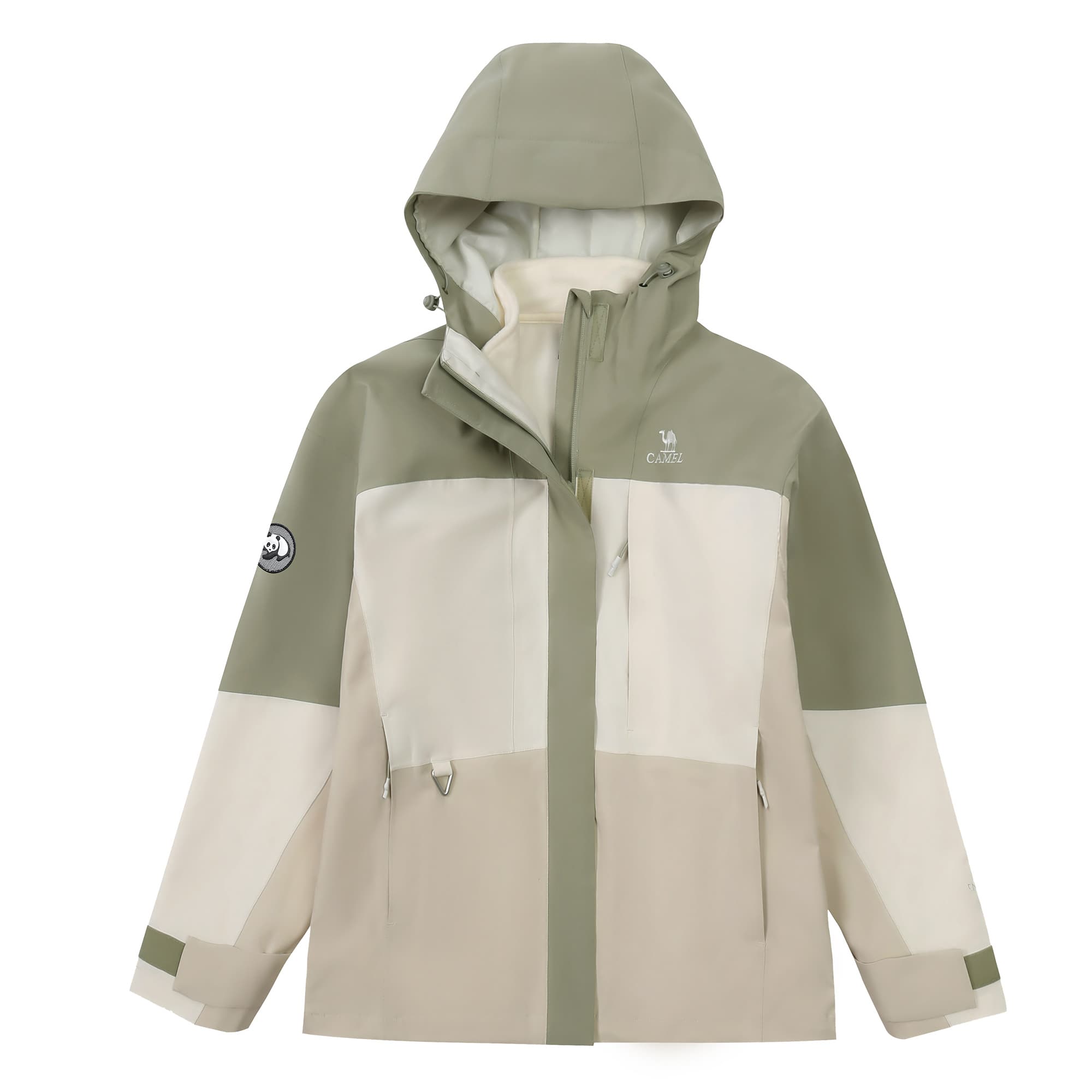 Женская водонепроницаемая, ветрозащитная, дышащая и тепловая ветровка Panda Collection