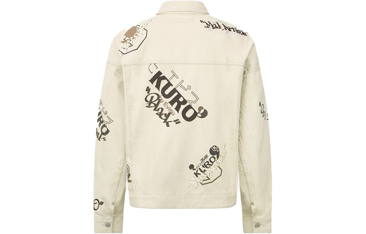 Джинсовые куртки EVISU Мужские овсяные