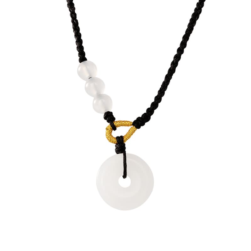 Ожерелья из белого агата PRP унисекс