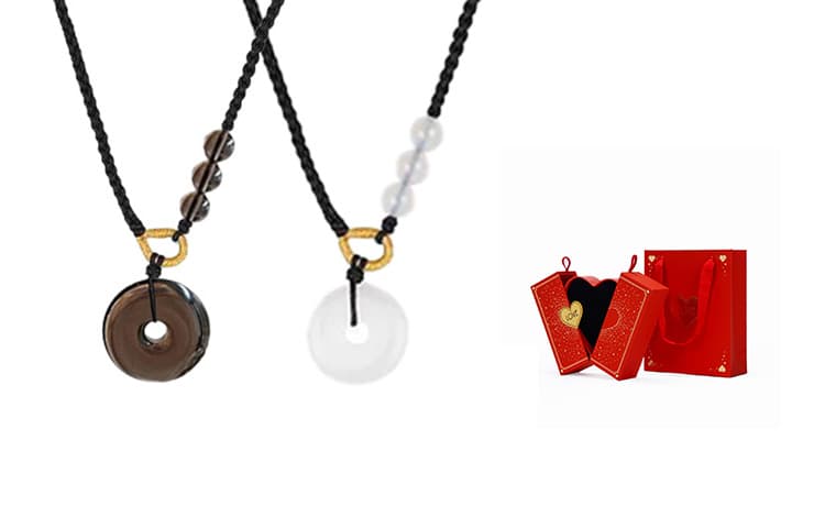 Ожерелья из белого агата PRP унисекс