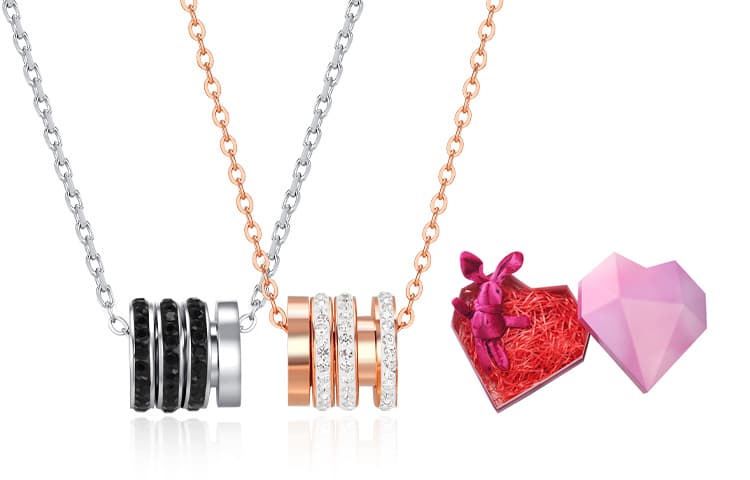 QIMEILA Ожерелья из медного сплава унисекс, разные цвета