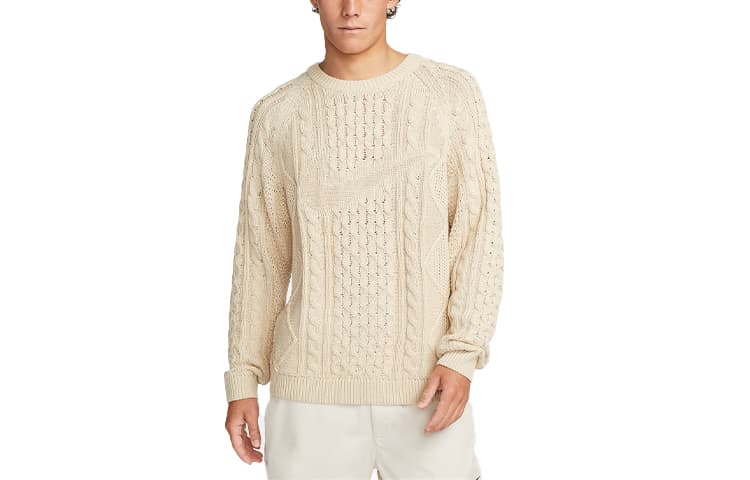 Свитер вязанной вязки Nike Life, размеры в Азии