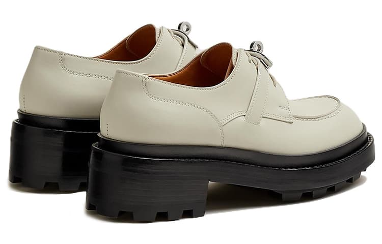 HERMES First Оксфорды женские белые