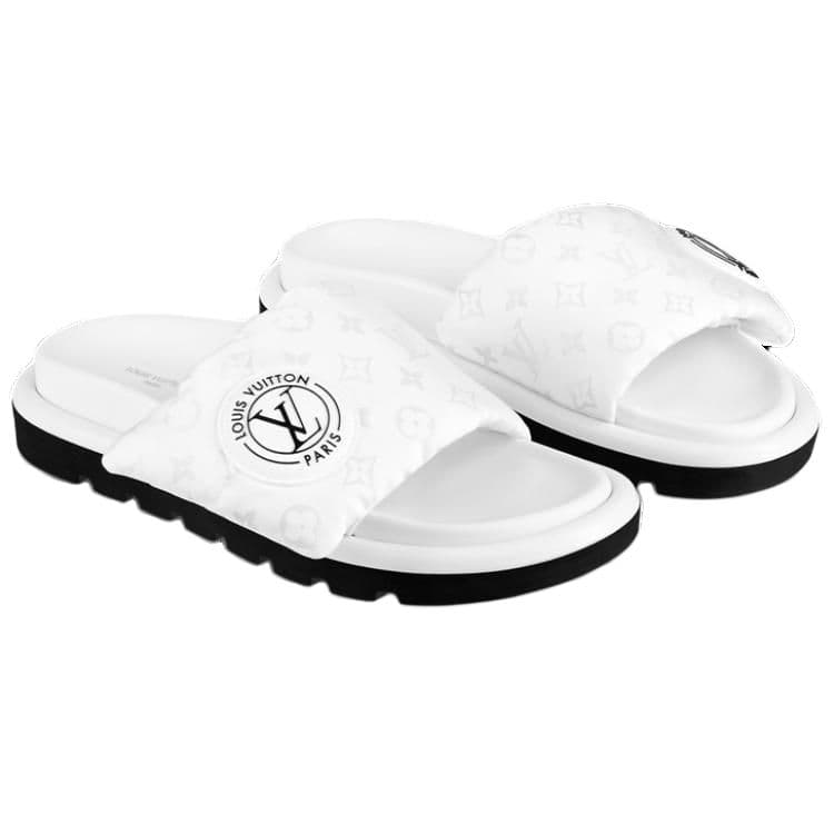 LOUIS VUITTON Pool Pillow Комфортные шлепанцы женские белые