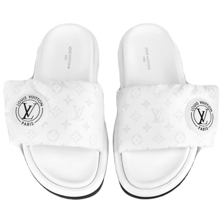 LOUIS VUITTON Pool Pillow Комфортные шлепанцы женские белые