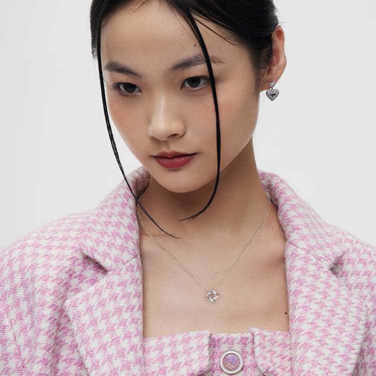 KADER S925 Серебряные ожерелья женские серебристо-белые, эксклюзивная коробка Goddess