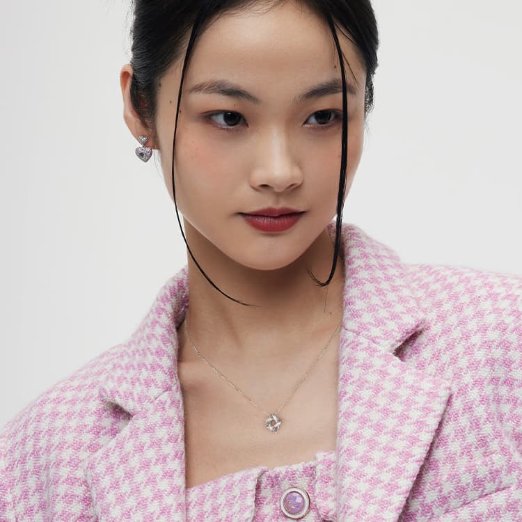 KADER S925 Серебряные ожерелья женские серебристо-белые, эксклюзивная коробка Goddess