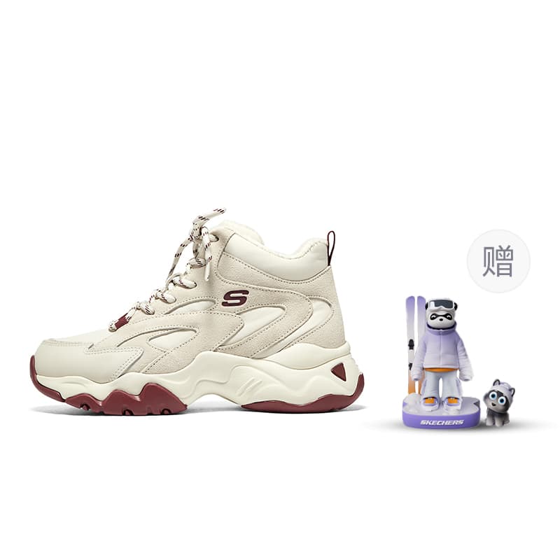 Skechers D'lites 3.0 'White Burgundy' Women's