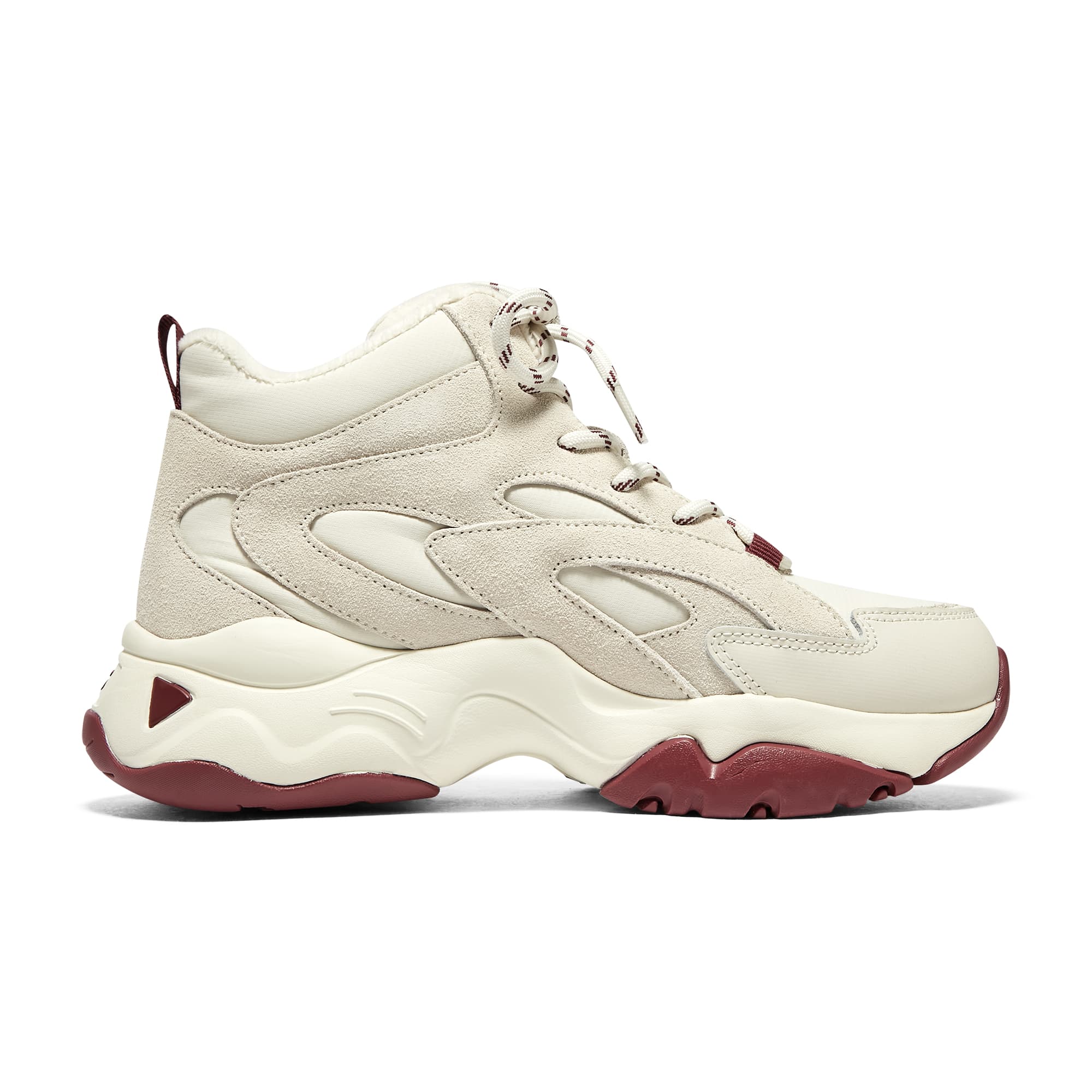 Женские кроссовки Skechers D'lites 3.0 "Белое бордовое"