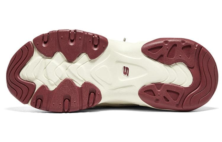 Женские кроссовки Skechers D'lites 3.0 "Белое бордовое"